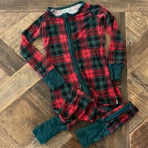 Little Sleepies Holiday Plaid Zippy 18-24m